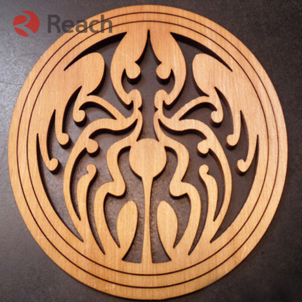 Laser cutting of wooden crafts