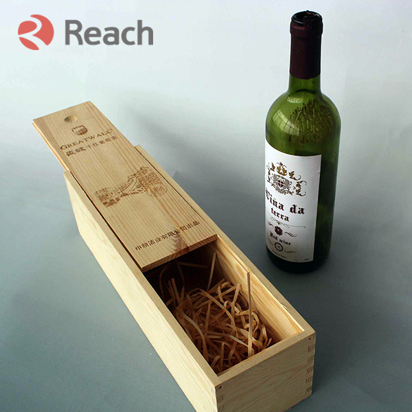 Red wine box laser engraving