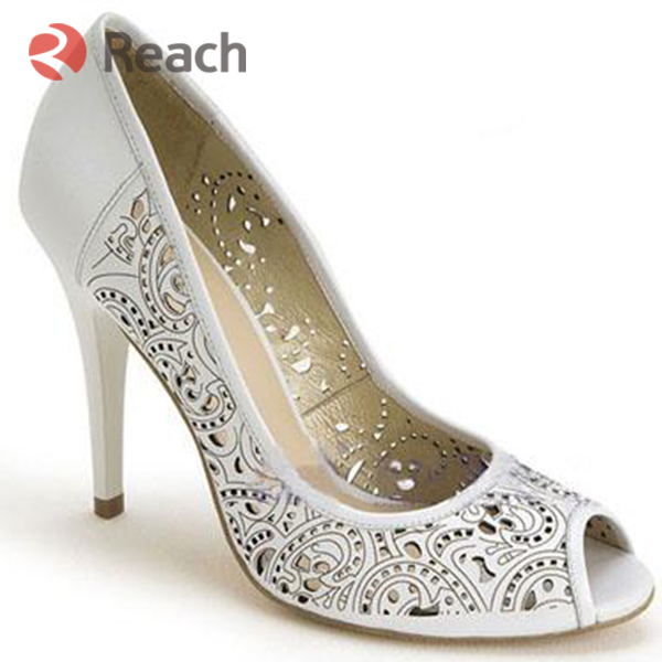 Laser cutting hollowing effect of ladies shoes