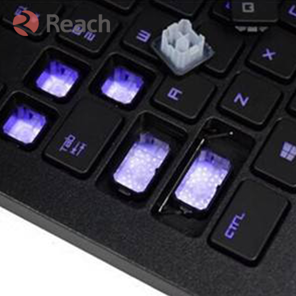 Keyboard light key laser marking