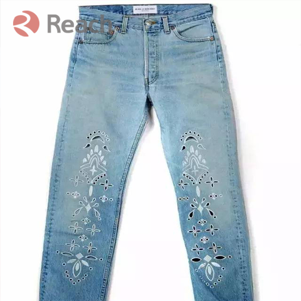 Jeans Laser Burn and Hollow Effect