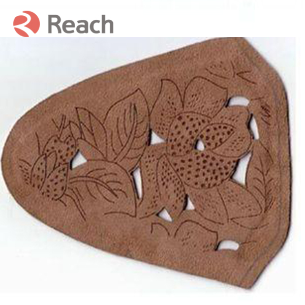 Leather laser cut engraving